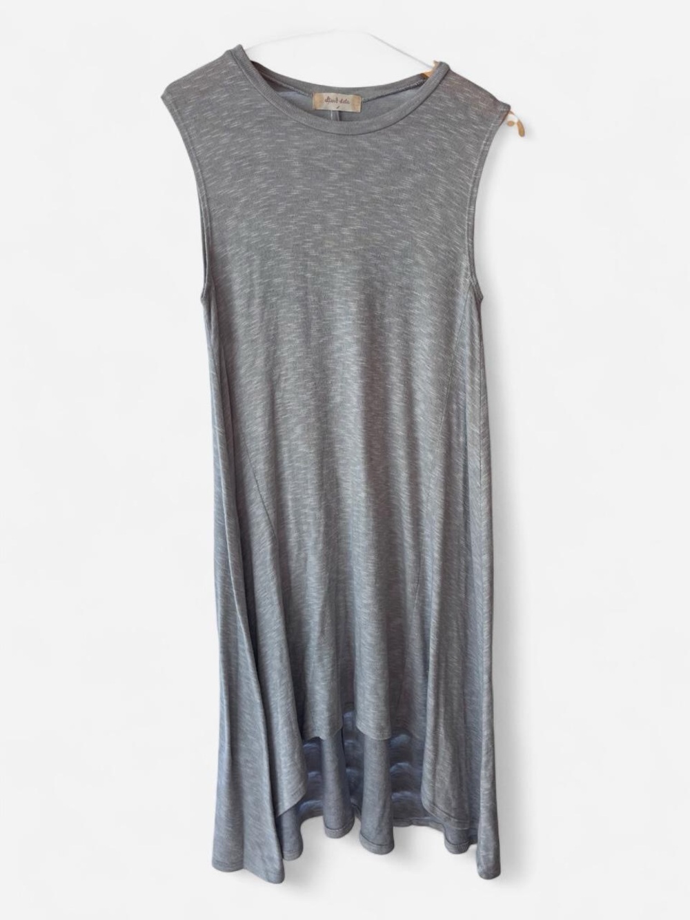Altar’d State Gray Sleeveless High-Low Maxi Dress Size Small Minimalist